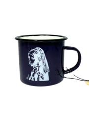  Enamel mug - girl with a pearl earring