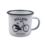 Emaille-Tasse – Weißes Oma-Fahrrad