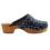 DINA Schwedische Holzschuhe – Blau mit Punkten