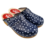DINA Schwedische Holzschuhe – Blau mit Punkten