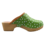 DINA Schwedische Holzschuhe – grüne Punkte