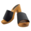 DINA Heels - Matte Black - Nubuck leather - open toe
