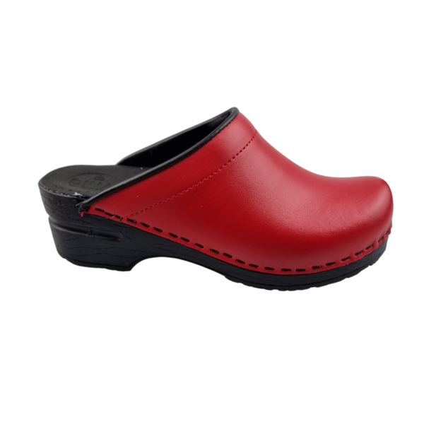 DINA Medical clogs - work clogs - Dina clogs - Red with black sole