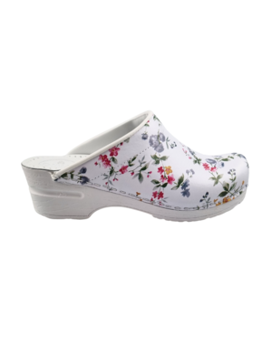 DINA Medical clogs - work clogs - care clogs - flowers - model 2025
