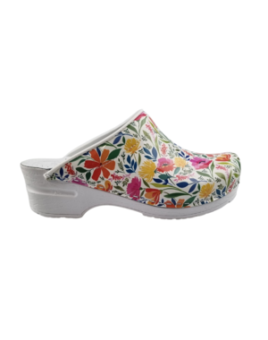 DINA Medical clogs - work clogs - care clogs - flower party - model 2025