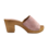 DINA Absatzschuhe – Pastellrosa – Wildleder – offene Zehenpartie