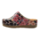 DINA floral leopard clogs - synthetic sole and medical footbed - by Dina