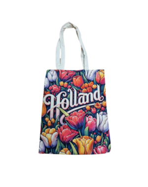 DINA canvas bag - Holland tulips