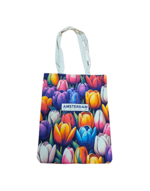 DINA canvas tas - Amsterdam Tulips