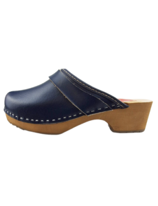 DINA Schwedische Holzschuhe Marineblau