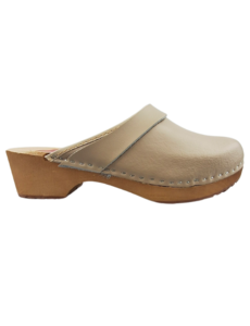 DINA Swedish clogs - Cream with genuine leather