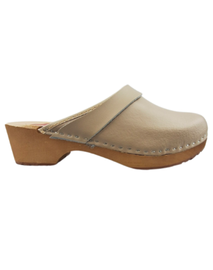 DINA Swedish clogs - Cream with genuine leather