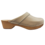 DINA Schwedische Holzschuhe – Cremefarben mit echtem Leder