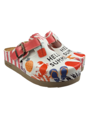 DINA Hello Summer! - klompen met kunststof zool en medisch voetbed - Dina clogs