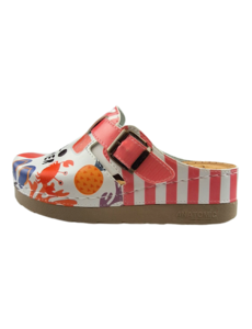 DINA Hello Summer! - clogs with synthetic sole and medical footbed - Dina clogs
