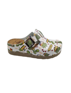 DINA Cactuses - clogs with synthetic sole and medical footbed - Dina clogs