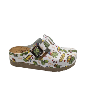 DINA Cactuses - clogs with synthetic sole and medical footbed - Dina clogs