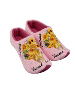  Klomp pantoffels roze Zonnebloem Vincent van gogh