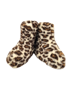 DINA Warme Wollen Pantoffels – Panterprint Maat 36-43