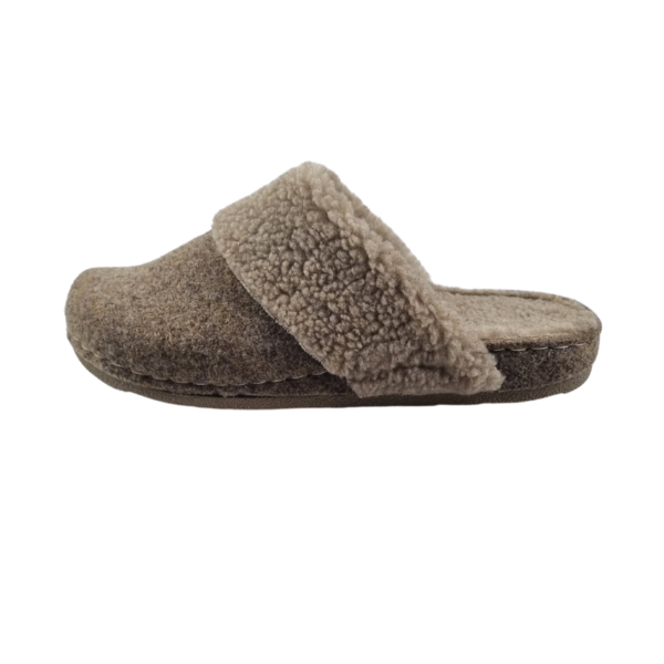 DINA Slip-on clogs grey-brown - up to size 41