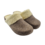 DINA Slip-on clogs with white wool collar - up to size 41