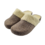DINA Slip-on clogs with white wool collar - up to size 41