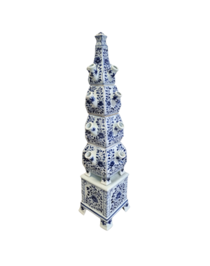 TRAA Delft Blue Pyramid Vase for tulips - 93cm high