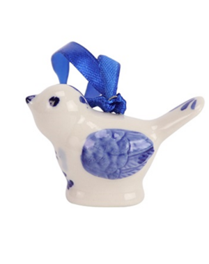  Ornament Delftsblauw - vogeltje