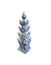 TRAA Delftsblauwe Piramide Vaas voor tulpen - 55cm hoog