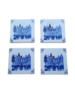  Coasters Delft blue tiles houses
