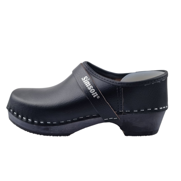 Work clogs - SIMSON - wooden sole with closed heel - up to size 46