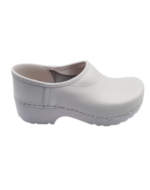 Ledi by Dina Arbeitsclogs - geschlossener Absatz - PU-Clogs - Weiß