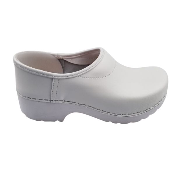 Ledi by Dina Work clogs - closed heel - PU clogs - White