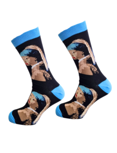  Girl with a pearl by Vermeer socks