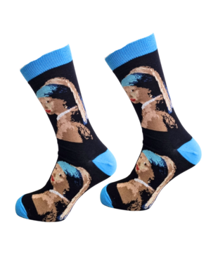 Girl with a pearl by Vermeer socks