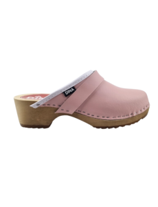 DINA Schwedische Holzschuhe – Zartrosa