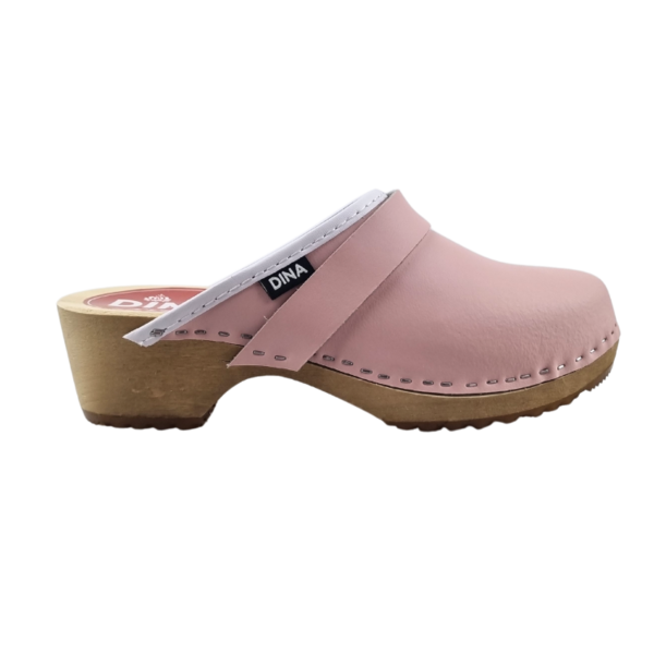 DINA Schwedische Holzschuhe – Zartrosa