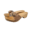 DINA Holzsandalen mit schmaler Schnalle – Clogs – Mokka