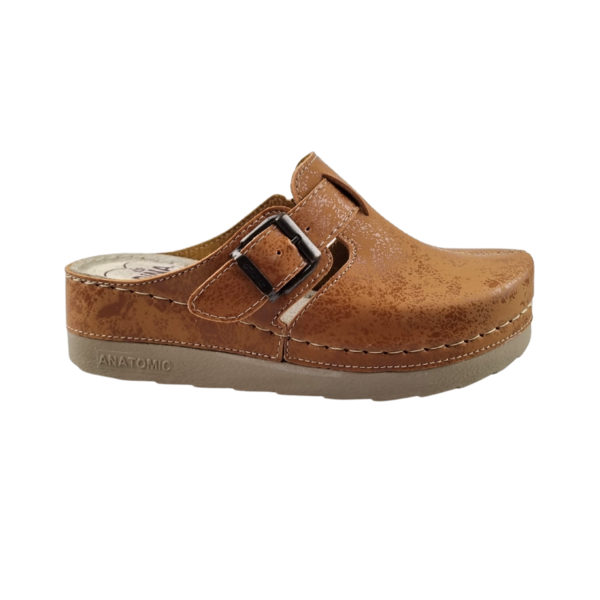 DINA Dina Comfort clogs - Camel (adjustable buckle)