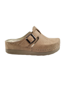 DINA Dina comfort klompen - Beige (verstelbare gesp)