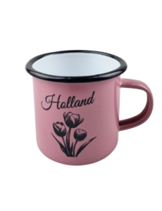  Emaille Mok Roze holland tulp
