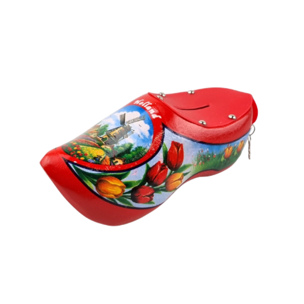 Sparschwein Clog rot Holland