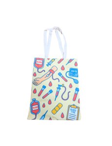 DINA canvas tas - naar de bloedbank