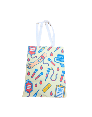 DINA canvas tas - naar de bloedbank