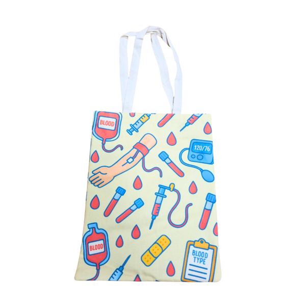 DINA canvas tas - naar de bloedbank