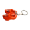 double clog key ring orange lion