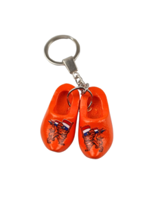  double clog key ring orange lion