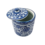 TRAA Delftsblauwe Wafel/koekjes pot met deksel (15x15x15cm)