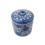 TRAA Delftsblauwe Wafel/koekjes pot met deksel (15x15x15cm)