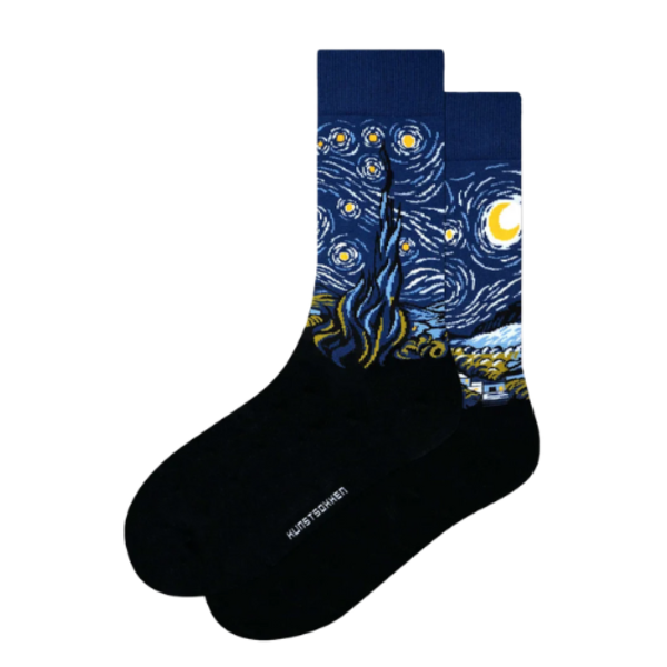 Van Gogh Sternennacht Socken - Einheitsgröße